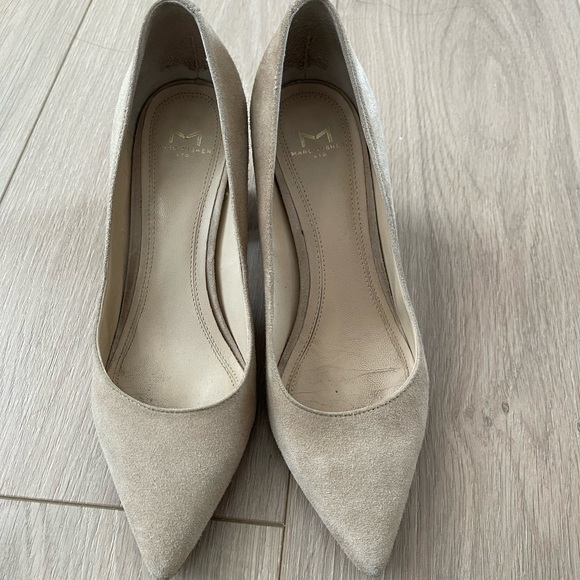 Marc Fisher Zala pump in natural taupe suede 6 - Picture 3 of 4